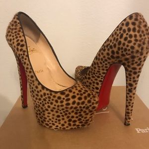 Christian Louboutin leopard Daffodile
